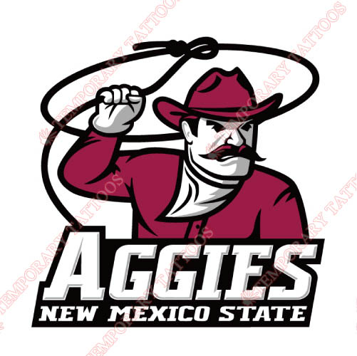 New Mexico State Aggies Customize Temporary Tattoos Stickers NO.5433